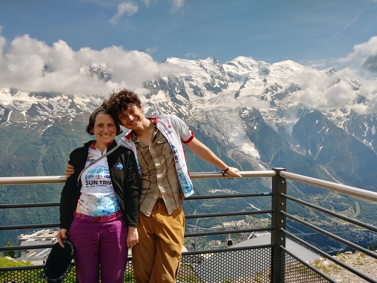 At Chamonix we were treated to a gondolar ride to the top of a mountain for some spendid views.