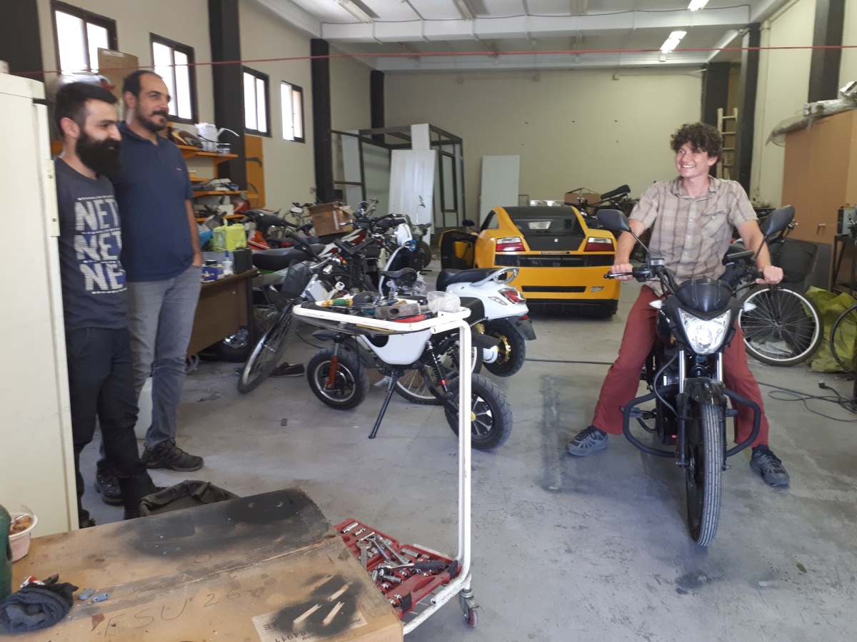 In the workshop was a large collection of EV's that had been built over the years. There were many projects that had been abandoned partway through, but others that were still active including a number of ebikes with locally built components.