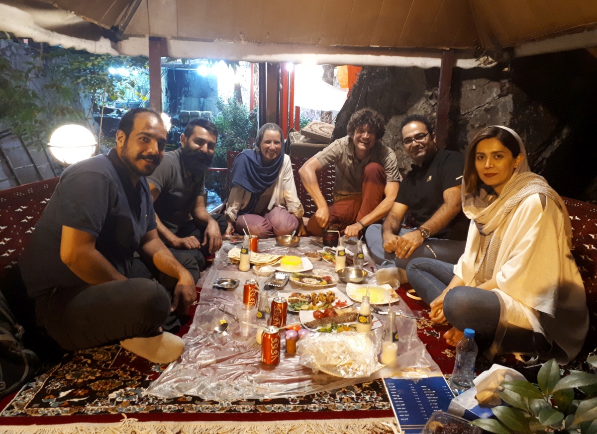 Our last dinner in Iran was quite special. We went up to the north end of the city where the road gradually merges with the mountainside and all the backbackers and hikers hang out. There were colourful sour candies sold by street vendors and so many places to sit down for a real feast.