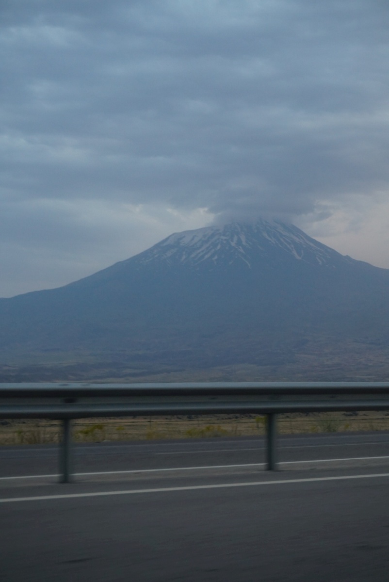 It's too bad that the weather was so hazy. Mount Arrarat just at the turkey/iran border made for an aweome sight to behold. While it's not the highest peak in the world, it stands alone with no other mountains nearby which makes it look especially imposing.