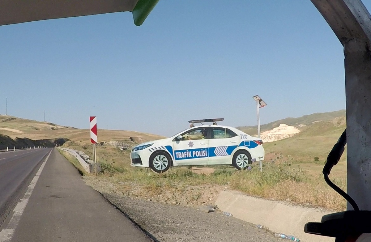 We were fooled a couple times our first day in Turkey by these convincingly realistic police cars on the side of the road.