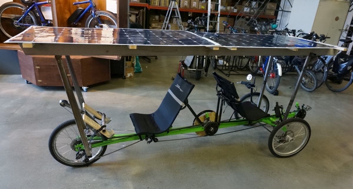 Side shot of 2nd prototype with the roof temporarily installed.